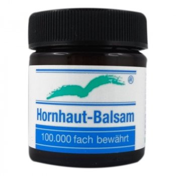 Der Badestrand Hornhaut Balsam für trockene Haut an Füße, Hände, Ellenbogen, Knie und Nagelfalze geeignet.