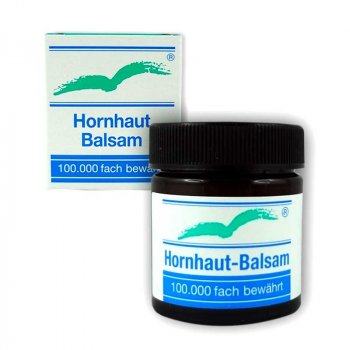 Der Badestrand Hornhaut Balsam für trockene Haut an Füße, Hände, Ellenbogen, Knie und Nagelfalze geeignet.
