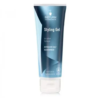 Flexibles Styling Gel mit natürlichem Finish und starkem Halt. Bioturm Styling Gel für definierte Looks ohne Verkleben – für jeden Haartyp geeignet.
