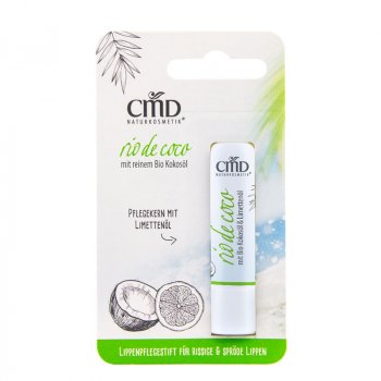 CMD Rio de Coco Lippenpflegestift mit Limettenkern bei rissigen und spröden Lippen,
