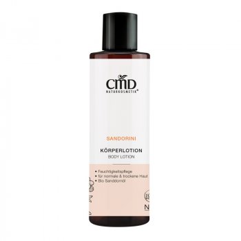 CMD Sandorini Körperlotion mit frischem fruchtigen Sanddornduft.