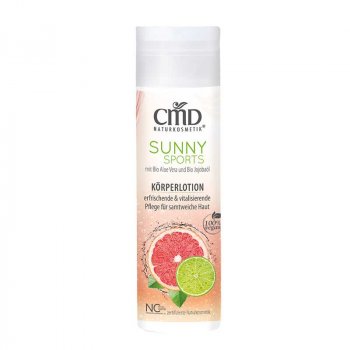 CMD Sunny Sports Körperlotion mit fruchtigem Duft.