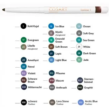 Cosart Eyliner viele verschiedene Farben