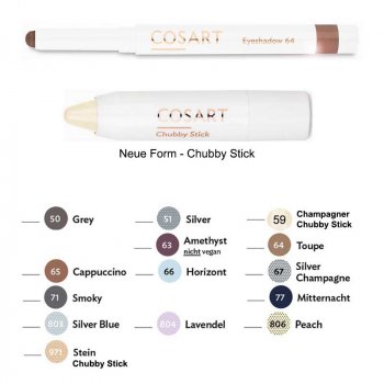 Preview: Cosart-Eyeshadow-Lidschatten-verschiedene-Farben