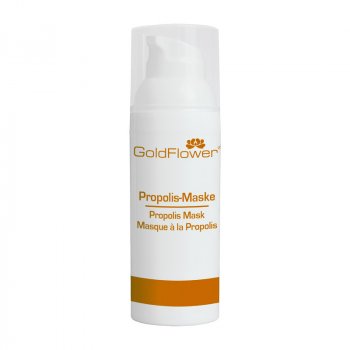 Propolis Maske Goldflower bei unreiner Haut.