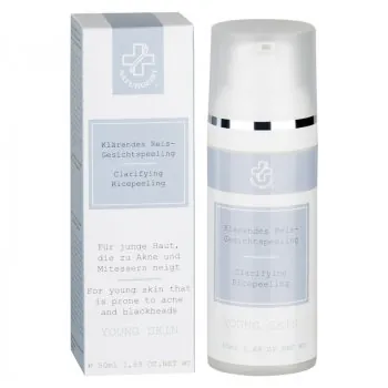 Hagina Young Skin Klärendes Reis-Gesichtspeeling bei Mitesser.
