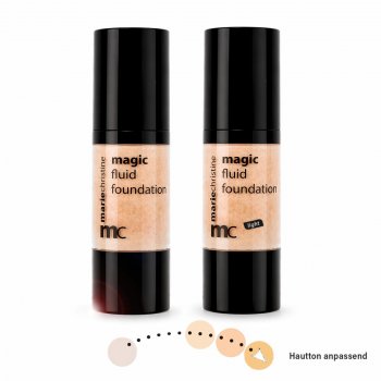 Preview: Das Marie Christine Magic Fluid Foundation in 2 Farben.