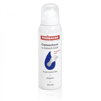 Pedibaehr Cremeschaum mit Edelweiss Extrakt zur Pflege sehr trockener und sensibler Haut