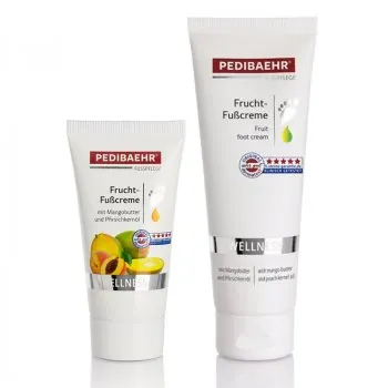 Pedibaehr Frucht Fusscreme bei trockener Haut.