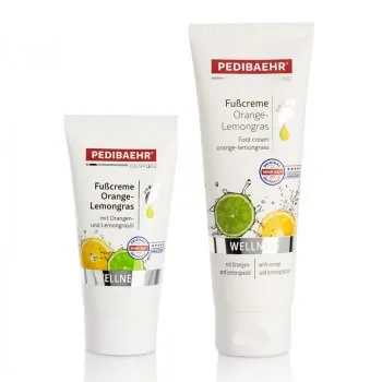 Pedibaehr Fußcreme Orange Lemongrass verschiedene Größen