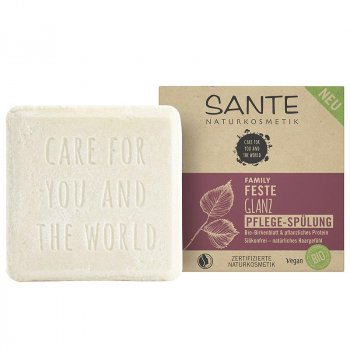 Sante Feste Glanz Pflege-Spülung. Für normales bis glanzloses Haar.