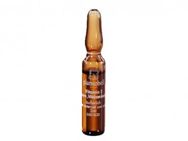 Ampulle Vitamin E Sesam Weizenkeimöl Plantobell für die trockene und reife Haut.