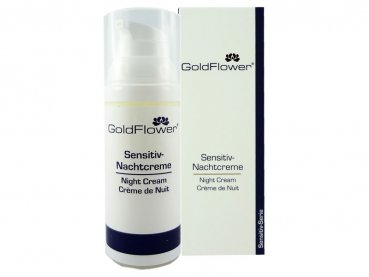 Sensitiv Nachtcreme Goldflower für sensible Haut.