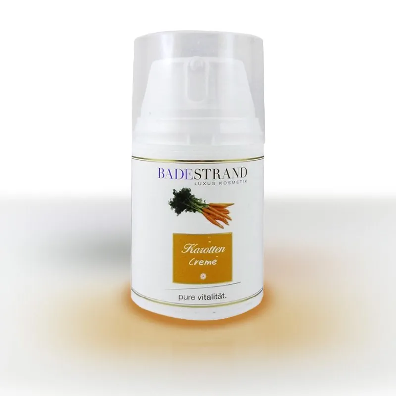 Badestrand Karotten Creme für die normale Haut und Mischhaut.