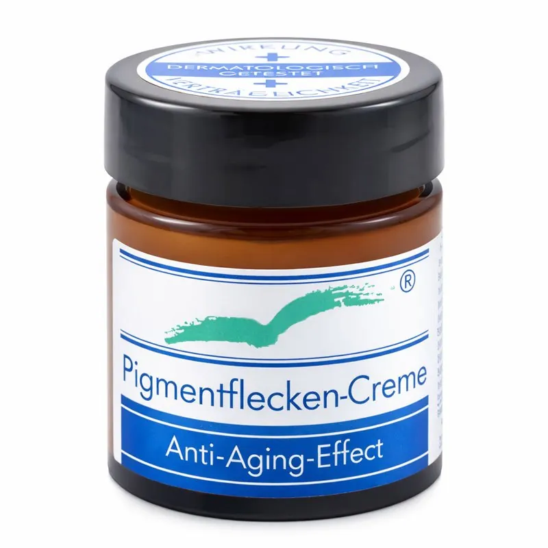 Badestrand Pigmentflecken Creme enthält pflanzliche Wirkstoffe