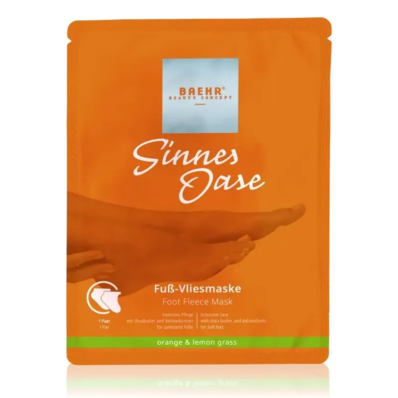 Baehr Beauty Concept Sinnes Oase Fuß Vliesmaske 1 Paar für 1 Anwendung