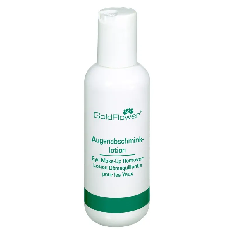 Goldflower Augenabschminklotion auch für empfindliche Haut geeignet