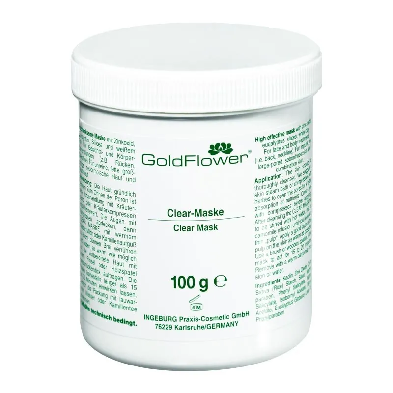 Clear Maske Goldflower für die unreine Haut geeignet.