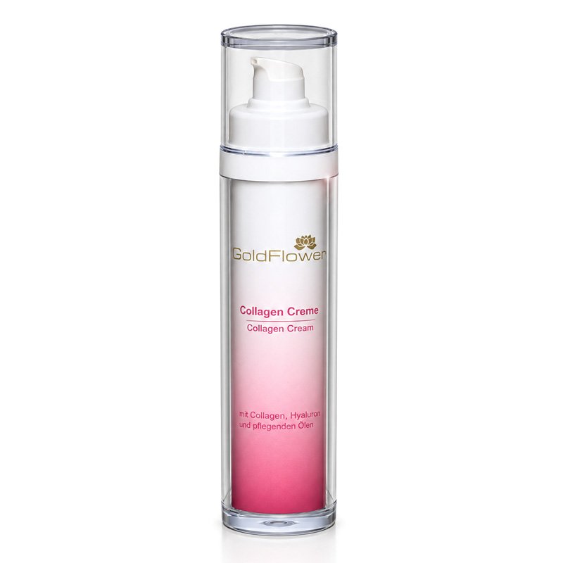 Goldflower Collagen Creme mit Hyaluronsäure und pflanzlichen Ölen