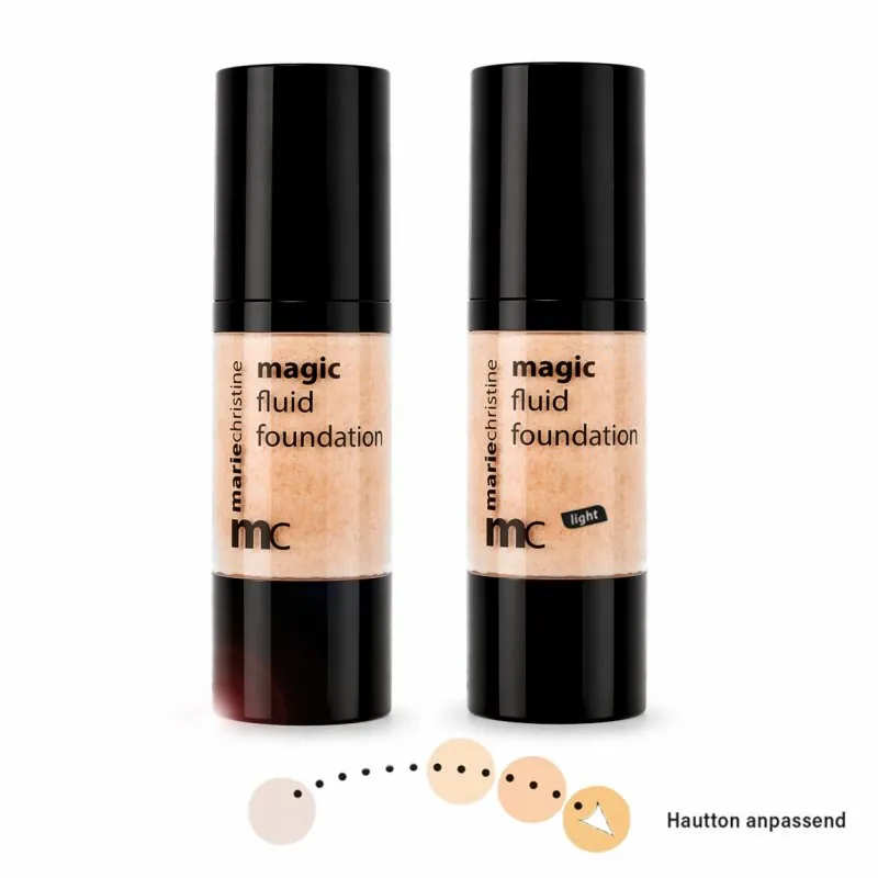 Das Marie Christine Magic Fluid Foundation in 2 Farben.