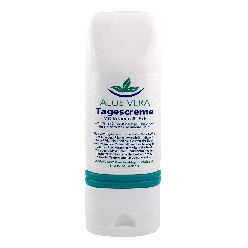 Moravan Aloe Vera Tagescreme enthält über 30 % Bio Aloe Vera