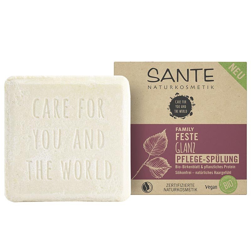 Sante Feste Glanz Pflege-Spülung. Für normales bis glanzloses Haar.