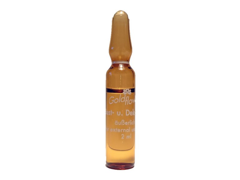 Ampulle Hals und Dekollete Goldflower für die empfindliche Haut des Dekolletebereichs.